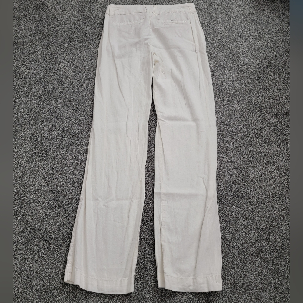 Old Navy Off White Linen Blend Pants - Picture 2 of 4